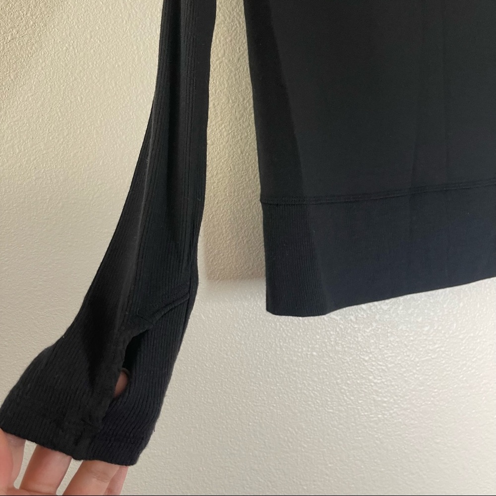 Athleta Black Basic Long Sleeve Xxs - image 3